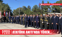 Lefkoşa’da Atatürk Anıtı'nda tören düzenlendi