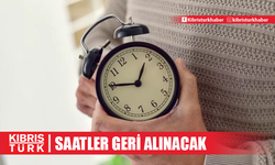 Saatler yarın bir saat geri alınacak