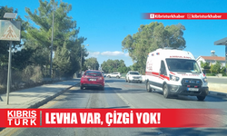 YAYA GEÇİDİ LEVHASI VAR AMA YOLDA ÇİZGİLER YOK