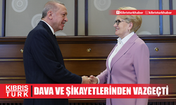 Erdoğan, Akşener hakkındaki dava ve şikayetlerinden vazgeçti