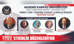 Akdeniz Karpaz Üniversitesi Kıbrıs Araştırmaları Merkezi, Rüstem Tatar'ı Anmak İçin Önemli Bir Etkinlik Düzenliyor