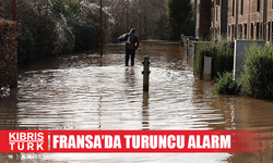 Fransa'da 19 vilayette sel ve fırtına tehlikesi nedeniyle turuncu alarm verildi