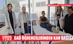 GAÜ öğrencilerinden kan bağışı…