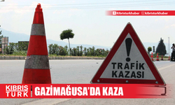 Gazimağusa'da kaza... Alkollü sürücüye yasal işlem