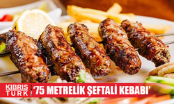 75 metrelik şeftali kebabıyla Guiness Rekorlar Kitabı’na girdiler