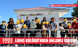 Mağusa Ravelin Lions Kulübü 300 adet okul çantası yardımında bulundu