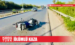 Lefkoşa-Gazimağusa Yolunda Motorsiklet kazası!