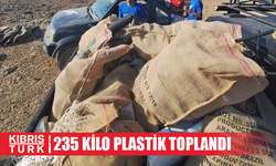 Akdeniz Sır Sahili’nde 235 kilo plastik atık toplandı