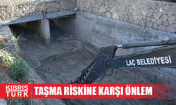 Taşma riski en fazla olan derede temizlik