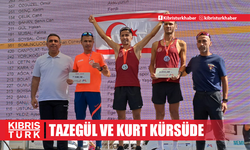 Tazegül ve Kurt kürsüde