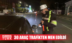 Trafik denetimlerinde 362 sürücü rapor, 30 araç trafikten men edildi