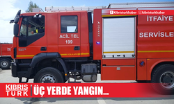 Girne, Bağlıköy ve Aydınköy’de yangın…