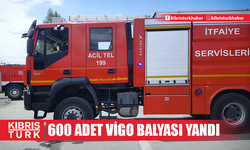 Spiral makinesinden atılan kıvılcımlar yangına sebep oldu… 600 adet vigo balyası yandı