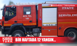 Bir haftada 12 yangın ve 32 özel servis olayı meydana geldi