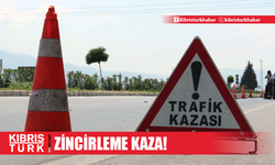 Lefkoşa’da dün üç araç zincirleme kazaya karıştı... Girne'de de zincirleme kaza oldu