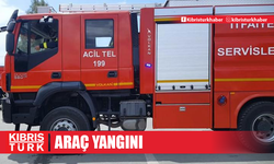 Göçmenköy ve Akova’da araç yangını