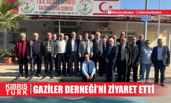 Arıklı, Türk Barış Kuvvetleri Gaziler Derneği Gazimağusa Şubesi’ni ziyaret etti