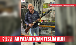 ŞANSLI KİŞİ AV TÜFEĞİNİ KILINÇLI AV PAZARI'NDAN TESLİM ALDI