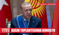 Türkiye Cumhuriyeti Cumhurbaşkanı Erdoğan, Kırgızistan Cumhurbaşkanı ile ortak basın toplantısında konuştu