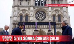 Paris'te Notre Dame Katedrali'nde 5 yıl aradan sonra çanlar çaldı