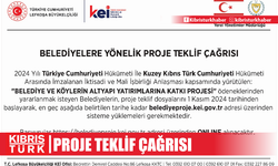 Türkiye’nin Lefkoşa Büyükelçiliği’nden Belediyelere yönelik proje teklif çağrısı...