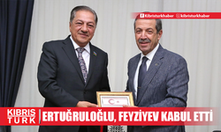 Dışişleri Bakanı Ertuğruloğlu, Azerbaycan Milli Meclisi- KKTC Dostluk Grubu Başkanı  Feyziyev'i kabul etti.