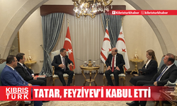 Cumhurbaşkanı Tatar, KKTC-Azerbaycan Parlamentolar Arası Dostluk Grubu Başkanı Feyziyev’i kabul etti