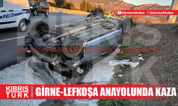 Girne-Lefkoşa  anayolunda kaza