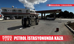 İskele-Geçitkale ana yolunda petrol istasyonunda trafik kazası...