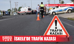 İskele Boğaz'da trafik kazası... 1 yaralı