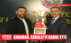 Türkiye Atletizm Federasyonu Başkanı Ahmet Karadağ'a KKTC'li mevkidaşından ziyaret