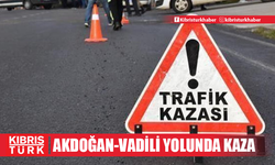 Akdoğan-Vadili ana yolunda kaza...2 yaralı