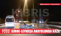 Girne-Lefkoşa Anayolunda Kaza