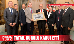 Cumhurbaşkanı Tatar, İstanbul Teknik Üniversitesi KKTC Rektörü Prof. Dr. Dal ve yönetim kurulu üyelerini kabul etti