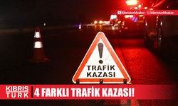 4 farklı trafik kazası: 3 kişi yaralandı, 4 alkollü sürücü tutuklandı