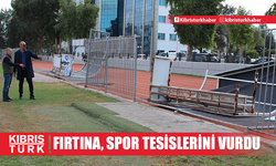 Şiddetli Fırtına Spor Tesislerini Vurdu