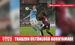 Trabzon üstünlüğü koruyamadı