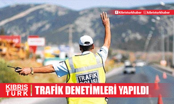 Ülke genelindeki trafik denetimlerinde 417 sürücü rapor edildi