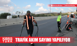 Trafik akım sayımı yapılıyor