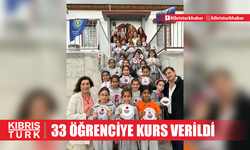 Ağırdağ İlokulu’nda 33 öğrenciye kurs verildi