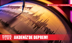 Akdeniz'de 4,3 büyüklüğünde deprem