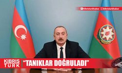 Aliyev: Tanıklar Azerbaycan uçağının dışarıdan müdahale sonucu düştüğünü doğruladı