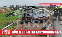 Güzelyurt-Lefke anayolunda kaza