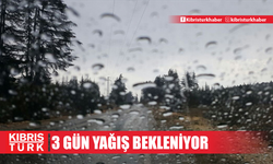 Yarından itibaren 3 gün yağış bekleniyor