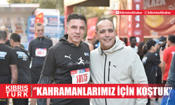 AMCAOĞLU: ''Kahramanlarımız için 10 km koştuk''