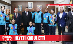 Maliye Bakanı Berova, KKTC Tekvando Milli Takımı sporcuları ve teknik heyetini kabul etti