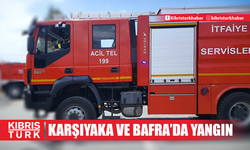 Karşıyaka ve Bafra’da yangın…