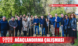 Lefkoşa Çağlayan Parkı’nda iki toplumlu ağaçlandırma çalışması yapıldı