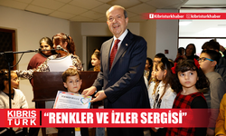 Cumhurbaşkanı Tatar “Renkler ve İzler Sergisi”nin açılışına katıldı