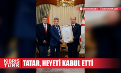 Cumhurbaşkanı Ersin Tatar Kazakistan’dan gelen bir heyeti kabul etti